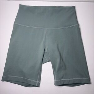 Lululemon Align Shorts Womens 8 High Rise Sage Zip Pocket Athletic Zip